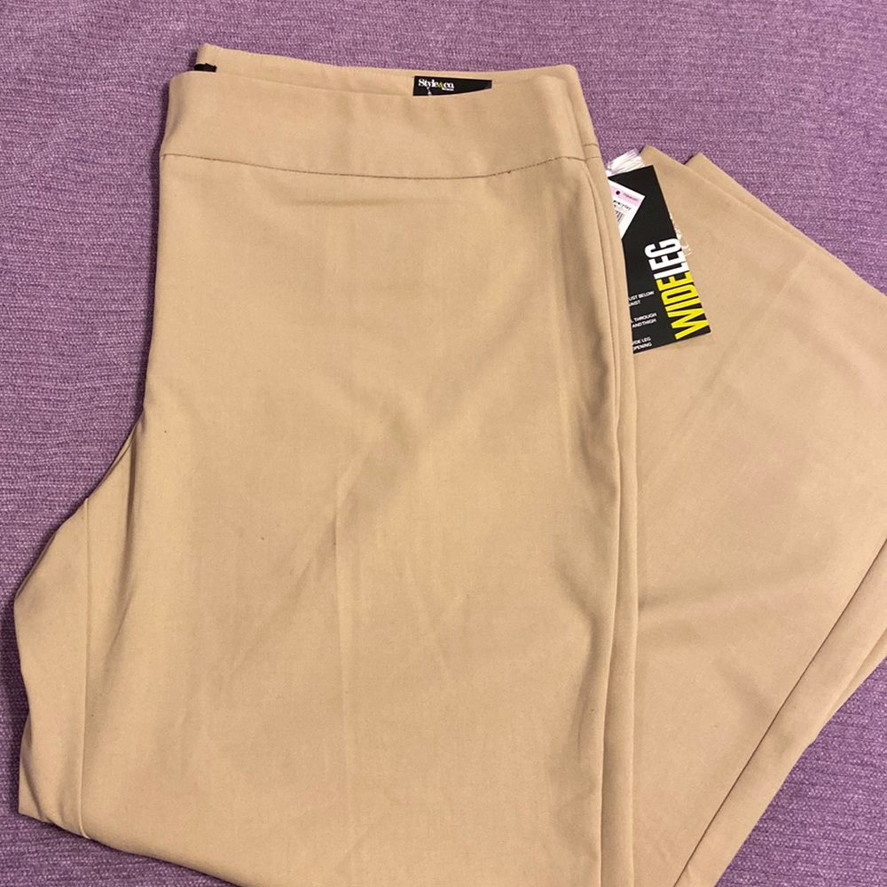 Style & Co. Woman wide leg dress pants 22W NWT